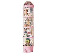 lmoikesz Stockage de Zoo en Peluche avec Couvercle, Moyen Amusant de Stocker des Animaux en Peluche, Tube de Rangement de Jouets, Tube de Rangement en ABS pour Chambre à Coucher, 63 Pouces Rose