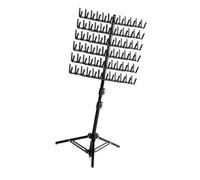 lmoikesz Support à cheveux réglable en hauteur avec un espace de rangement pour les extensions lors du tressage à domicile, facilitant le montage et le, noir, 41.5 x 13.8 x 9.4 cm