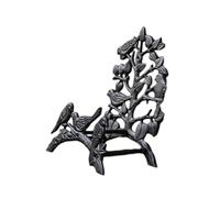 lmoikesz Support de tuyau d'arrosage robuste, support décoratif pour pelouse garage. de tuyau d'arrosage, rangement pour enrouleur jardin, robuste pour extérieur, jardin, Noir, 3 oiseaux