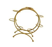 lmoikesz Support métallique pour sphères, avec Socle en Fer, idéal pour présenter des Boules de Cristal Artisanales. Support Stable et Robuste pour Figurines et Boules de, Or, 15 x 11.5 x 5. cm