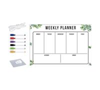 lmoikesz Tableau blanc effaçable à sec pour réfrigérateur, agenda hebdomadaire en acrylique, calendrier magnétique pour la planification d'événements, fournitures pour, Style D