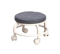 lmoikesz Tabouret à roulettes Bas avec Assise roulante, utilisable comme Tabouret de Bar, de Coiffeuse Repose-Pieds. Rond Bas à roulettes, idéal pour Les
