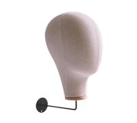 lmoikesz Tête de mannequin, modèle, mannequin créatif, léger et facile à transporter, solutions innovantes pour présenter des perruques lors de vos déplacements, beige blanc, 54 cm