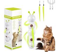 lmoikesz Wuselwurm Jouet pour chat électrique, jouet interactif pour chat avec capteur de mouvement intelligent, ventouse automatique, ver mobile automatique pour les activités d'appartement