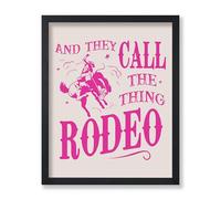 Lmovutcom Affiche «They Call The Thing Rodeo», Impression Rétro de Cowgirl Rose, Art Tendance du Far West Western, Cadeau pour Hommes & Femmes, Décor pour Bureau ou Séjour, sans Cadre