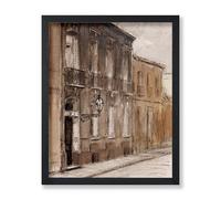 Lmovutcom Affiche Vintage de la Rue Saint-Maur, Toile Rétro de Paris, Architecture, Street Art, Décor Murale Minimal pour Chambre, Bureau ou Séjour, sans Cadre