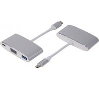 LMP 15093 USB 3.0 (3.1 Gen 1) Type-C 5000Mbit/s Argent, Blanc hub & concentrateur - Hubs & concentrateurs (USB 3.0 (3.1 Gen 1) Type-C, VGA,USB 3.0 (3.1 Gen 1) Type-A, 5000 Mbit/s, MacBook 12", Chromebook Pixel, USB, Argent, Blanc)