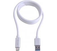 LMP 16652 1m USB A USB C mâle argent - câble USB (1 m, USB A, USB C, 3.0 (3.1 Gen 1), 10000 Mbit/s, argent)