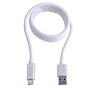 LMP 16652 1m USB A USB C Mâle Mâle Argent - Câble USB (1 m, USB A, USB C, 3.0 (3.1 Gen 1), 10000 Mbit/s, Argent)