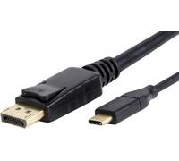 LMP 17092 Adaptateur de câble vidéo 1.8 m USB C Displayport Noir - Adaptateur de câble vidéo (1.8 m, USB C, Displayport, Mâle, Mâle, Droite)