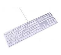 LMP 17613 Clavier portugais pour Mac avec pavé numérique, capot supérieur en aluminium et 2 ports USB