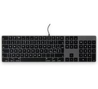 LMP - Clavier numérique USB-C pour Windows, design italien ISO, 106 touches, aluminium gris sidéral, Plug & Play, touches gravées au laser, design élégant, compatible avec PC et ordinateur