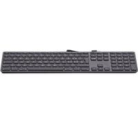 LMP-Clavier numérique USB KB-1243, 110 touches, 2x USB, aluminium, disposition suédoise, macOS, gris espace