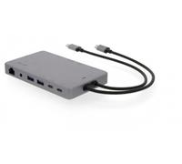 LMP Display Dock 2 - filaire - USB 3.2 Gen 1 (3.1 Gen 1) Type-C - 100 W - 3,5 mm - 10,100,1000 Mbps - gris