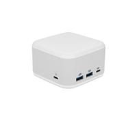 LMP PowerDock - Alimentation GaN 100 W et Station d'accueil USB-C 5 Ports avec USB, HDMI 2.0 et Gigabit Ethernet - 25186 (Blanc)