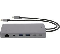 LMP Display Dock 2 avec Fil USB 3.2 Gen 1 (3.1 Gen 1) Type-C Gris