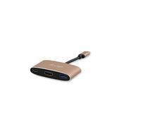 LMP USB-C (m) to HDMI [4Kx2K] (f) & USB 3.0 (f) & USB-C, W126585060 (& USB 3.0 (f) & USB-C Charging Multiport Adapter, Gold)
