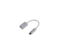LMP USB-C (m) to USB A (f) Adapter, 5G/3A, 15 cm, W126585097 (Adapter, 5G/3A, 15 cm, Aluminum housing, Silver)