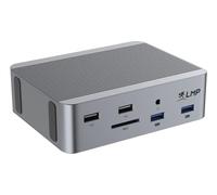 LMP USB4 SuperDock 2 - Station d'accueil 15 Ports USB4 - USB4, USB-C, USB-A, HDMI, DisplayPort, Ethernet, Audio, Lecteur de Carte - Conception en Aluminium avec Emplacement de sécurité Kensington