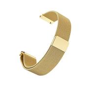LMPVPDGADZ 12 14 15 16 18 20 22 23mm Bracelet de montre en maille Milan magnétique for hommes et femmes Bracelet de montre argent noir or rose or bleu(Gold,20mm)