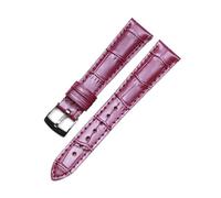 LMPVPDGADZ Bracelet de montre adapté au Zenith ELITE, boucle ardillon, couche supérieure en cuir, couture exquise, bracelet de montre for hommes et femmes(Purple)