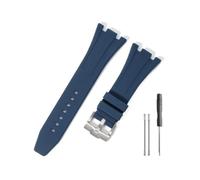 LMPVPDGADZ Bracelet de montre Durable et confortable, adapté for Audemars Piguet, for Royal Oak Offshore 15703 15400, for bracelet en Silicone(Blue-Steel-K14)