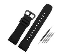 LMPVPDGADZ Bracelet de montre en caoutchouc de Silicone 23mm, noir souple, for hommes, adapté for Casio, adapté for PROTREK PRW-70Y-7 PRW-50 PRW-60T PRW-60Y/50Y/70Y/30(Black-B pin)