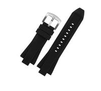 LMPVPDGADZ Bracelet de montre en caoutchouc de Silicone 29*13mm Joint convexe noir Orange bleu hommes bracelet de montre adapté for MICHAEL adapté for KORS MK8184 8729 9020 8730 8761 8152(Black-S pin)