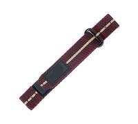 LMPVPDGADZ Bracelet de montre en Nylon for hommes et femmes, 20mm 22mm, adapté for Omega X s-watch, Joint Moon Swatch, for dégagement rapide, Sport(Red khaki,20mm)