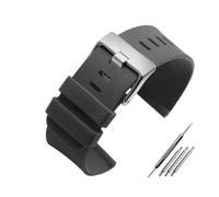 LMPVPDGADZ Bracelet de montre en résine de caoutchouc de silicone 24 mm sport noir gris jaune bracelet de montre adapté for SUUNTO adapté for SPARTAN TRAVERSE ALPHA adapté for WOODLAND(B Gray-S pin)