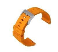 LMPVPDGADZ Bracelet de montre en résine de caoutchouc de silicone 24 mm sport noir gris jaune bracelet de montre adapté for SUUNTO adapté for SPARTAN TRAVERSE ALPHA adapté for WOODLAND(A Yellow-S pin)