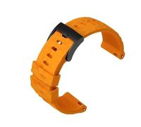 LMPVPDGADZ Bracelet de montre en résine de caoutchouc de silicone 24 mm sport noir gris jaune bracelet de montre adapté for SUUNTO adapté for SPARTAN TRAVERSE ALPHA adapté for WOODLAND(A Yellow-B pin)