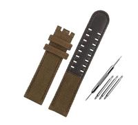 LMPVPDGADZ Bracelet de montre en toile de Nylon 20 22, noir marron armée vert lea/ther bas, bracelet de montre for hommes adapté for Hamilton Khaki Field(Brown-NO BK,20mm)