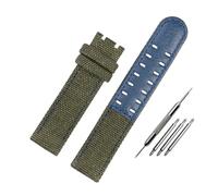 LMPVPDGADZ Bracelet de montre en toile de Nylon 20 22, noir marron armée vert lea/ther bas, bracelet de montre for hommes adapté for Hamilton Khaki Field(Army green-NO BK,20mm)