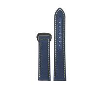LMPVPDGADZ Bracelet de montre en toile et cuir, adapté for Omega, for Seamaster Speedmaster 300 310 AT150, 19mm 20mm(Yellow line bk,19mm)