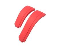 LMPVPDGADZ Bracelet de montre for boucle courte en caoutchouc, 20mm 21mm, adapté for Rolex, for Daytona Submariner, rôle OYSTERFLEX Yacht Master, petit poignet en Silicone(Black 01,20mm)