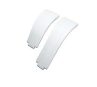 LMPVPDGADZ Bracelet de montre for boucle courte en caoutchouc, 20mm 21mm, adapté for Rolex, for Daytona Submariner, rôle OYSTERFLEX Yacht Master, petit poignet en Silicone(White,21mm)
