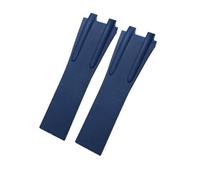 LMPVPDGADZ Bracelet de montre for boucle pliante en acier et caoutchouc de Silicone, 26mm, adapté for Ulysse Nardin, bleu, noir, marron, accessoires de Sport(Blue Whitout buckle)