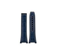 LMPVPDGADZ Bracelet de montre for Omega Constellation 41mm, adapté for Manhattan série 39mm, couche de caoutchouc, bracelet d'observatoire masculin 25x14mm(Blue white-no clasp)