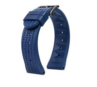 LMPVPDGADZ Bracelet de montre gaufré adapté for Seiko PROSPEX SKX007 Water Ghost 20mm 22mm ormeau petit MM Silicone hommes plongeur sport bracelet de montre en caoutchouc(B Blue-Black,Width 20mm)