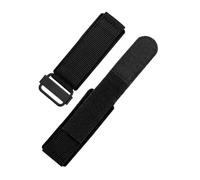 LMPVPDGADZ Bracelets de montre en nylon for fermeture auto-agrippante confortables et respirants adaptés for Panerai adaptés for Bell adaptés au bracelet de montre en toile Ross 22 24 mm(Black-Black,2