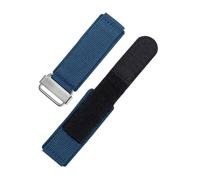 LMPVPDGADZ Bracelets de montre en nylon for fermeture auto-agrippante confortables et respirants adaptés for Panerai adaptés for Bell adaptés au bracelet de montre en toile Ross 22 24 mm(Blue-Steel,24