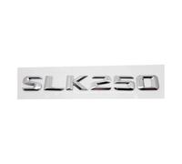 LMPVPDGADZ Lettres autocollantes pour coffre arrière de voiture Mercedes pour Benz SLK55 SLK63 SLK200 SLK230 SLK250 SLK280 SLK300 SLK320 SLK350 (SLK250-argent, métal)
