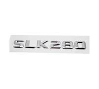 LMPVPDGADZ Lettres autocollantes pour coffre arrière de voiture Mercedes pour Benz SLK55 SLK63 SLK200 SLK230 SLK250 SLK280 SLK300 SLK320 SLK350 (SLK280-argent, métal)