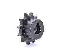 LMPVPDGADZ Roue de pignon d'entraînement Industriel 10T-20T 08B, 45#, engrenage for chaîne en Acier 10 11 12 13 14 15 16 17 18 19 20 Dents, alésage de clavette 10-35mm, 1 pièce(20mm (Keyway 6mm),13 T