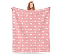 LMQJDZ Couverture Bébé personnalisée, Couverture personnalisée pour bébé avec n'importe Quel nom, Douce et Confortable Nouveau-né Cadeaux personnalisés pour-Multiples Fond au Choix