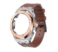 LMRJHAZ 5e kit kit silicone watch band strap metal massel modèles pour GA2100 / GA2110, jeu de remplacement de modding de montre masculin ensemble, bande de boîtier avec outils