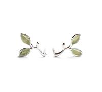 LMRJHAZ 925 Boucle d'oreille de Papillon en Cristal Bleu en Argent Sterling, Boucles d'oreilles en étage Longs en Argent, Boucles d'oreilles Pendantes à la Boucle délicate pour Femmes