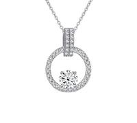 LMRJHAZ 925 STERLING Silver Pender pour femmes Bijoux Collier de diamant Moisanite avec une pierre de Moissanite