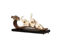 LMRJHAZ Accueil Ornements Mignons Statues d'éléphant ornemental The Good Luck Elephant Good Gifts for Elephant Lovers Decoration for Home Office Decoration décorations d'art (A-1)
